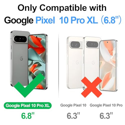 Shieldtop Compatible with Google Pixel 10 Pro XL Wallet Case with Card Holder,Women Men RFID Blocking PU Leather Phone Case Flip Shockproof TPU Protective Cover Kickstand Credit Card Slots,Light Blue - color: Light Blue, size: Pixel 10 Pro XL - 6.8"