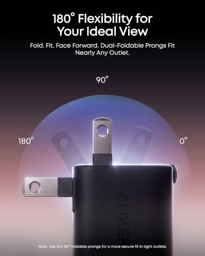 Anker Nano Smart Display Charger, 45W Max Fast Charger USB C for iPhone 17 - color: Blue