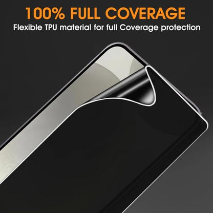 nulala Privacy Screen Protector for Samsung Galaxy S10 Plus [Not Glass] Support Fingerprint Unlock -Touch Sensitive Anti-Spy Flexible TPU Film for Samsung S10+, 3-Pack - size: Galaxy S10 Plus