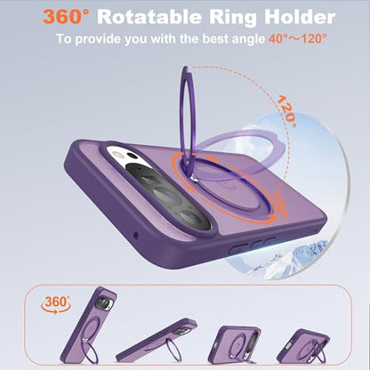 Compatible with Google 9/10 Pro XL Case with Stand 6.8",Purple - color: Purple, size: Google Pixel 9 Pro XL/Pixel 10 Pro XL
