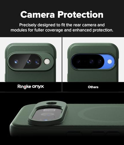 Ringke Onyx Designed for Google Pixel 10 Case [Compatible with MagSafe and Pixelsnap] Oil & Dirt Resistant Enhanced Grip Non-Slip Texture Lightweight Cover - Magnetic Dark Green - color: Magnetic Dark Green, size: Pixel 10