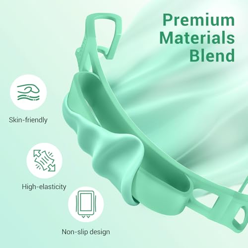 CoBak Secure Hand Strap for Ebook Reader, Lightweight, Elastic, Sage Green - color: Sage Green