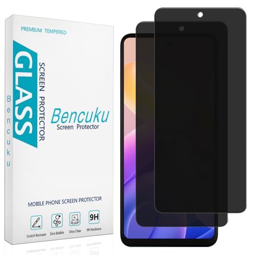 2 Pack Privacy Screen Protector for Motorola Moto G 5G 2026 - color: Black-Moto G 5G 2026
