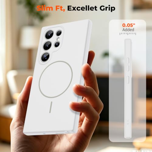 zapica Magnetic for Samsung Galaxy S23 Ultra Case, White - color: White, size: Samsung Galaxy S23 Ultra 6.8''