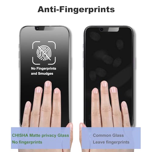 Matte Privacy Screen Protector for iPhone 14/iPhone 13Pro /13 Screen Protector Privacy Glass Anti-Glare,Anti-Spy Tempered Glass Film,Smooth and Responsive Touch Anti-Scratch