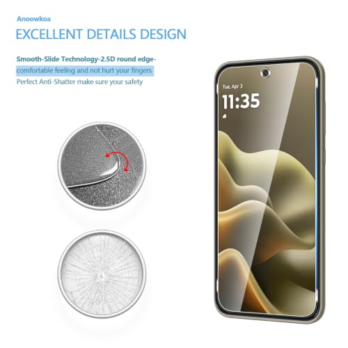 Anoowkoa 3 Pack Designed for Moto Edge 2026 Screen Protector - color: Moto Edge 2026