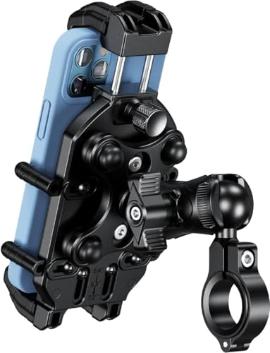 Kaedear Vibration-Resistant Motorcycle Phone Mount, KDR-M26C - style: Standard / 1" Ball