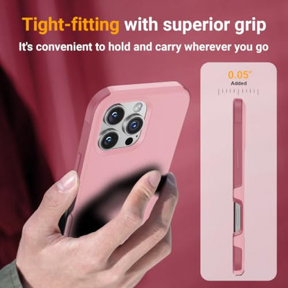 jaroco Magnetic for iPhone 16 Pro Max Case Heavy Duty Rugged Dual-Layer Pink - color: Pink, size: iPhone 16 Pro Max