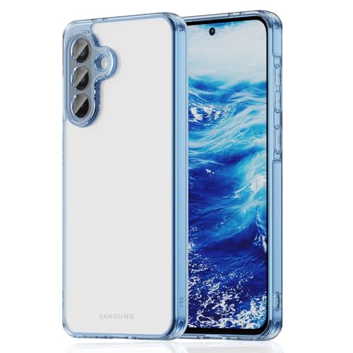 for Samsung Galaxy A36 5G TPU Phone Case (Transparent Blue) | Transparent TPU Smartphone Case, Anti-Fingerprint, Shockproof, Ultra-Thin Durable Protective Cover for Samsung Galaxy A36 - color: Transparent blue