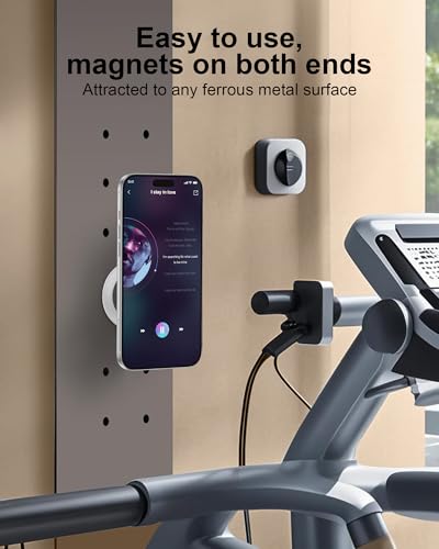 MagSafe Ring Stand Double-Sided Magnetic Phone Grip, Finger Loop Kickstand - color: Sliver
