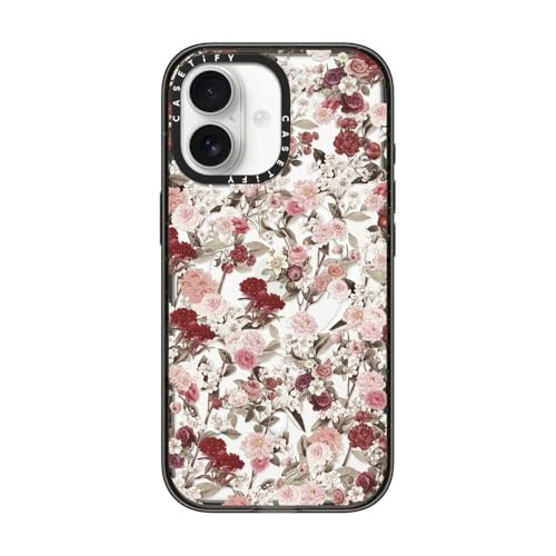CASETiFY for iPhone 17 Case - Impact Compatible with MagSafe | 8.2 ft. 4x Military Grade Drop Protection | VINTAGE FLOWER MONDAY | Black - color: 24. VINTAGE FLOWER MONDAY, size: Iphone 17 (6.3")