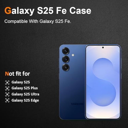 Silicone Clear for Samsung Galaxy S25 Fe Case. Ultra Thin with Comfort Grip | Soft Slim-Fit TPU Galaxy S25 Fe Phone Cover,Non-Slip,Shockproof Protection,Scrath-Resistant - size: s25 fe case