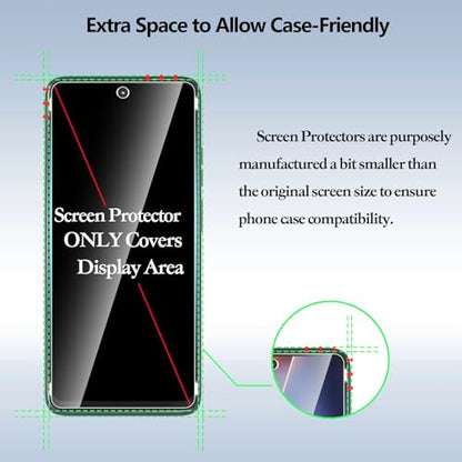 Anoowkoa 3 Pack Designed for Motorola Moto G 2025/2026 Screen Protector - color: Moto G 2025/2026