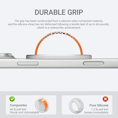 Grat 3 Lite for Magsafe Magnetic Phone Grip, Silver - color: Grip-Silver