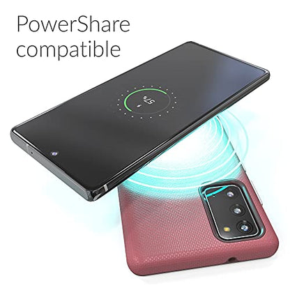 Crave Galaxy Note 20 Case, Shockproof Protection Dual Layer Case for Samsung Galaxy Note 20 (6.7 inch) - Berry - color: Berry