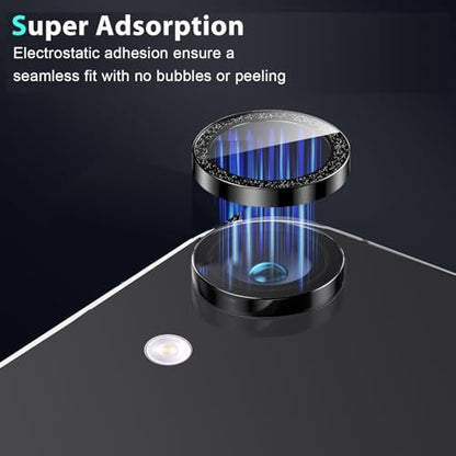 Zeking 2 Set for Samsung Galaxy Tab S11 X730 Bling Camera Lens Protector - color: BlingBlack