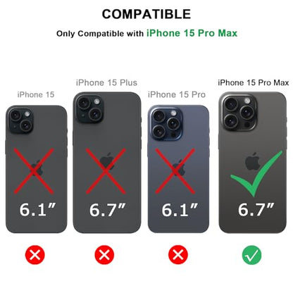TENDLIN Compatible with iPhone 15 Pro Max Case Wood Grain with Carbon Fiber Texture Design Leather Hybrid Slim Case (Black) - color: Black, size: iPhone 15 Pro Max
