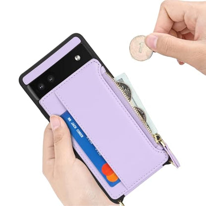 Cavor Compatible with Google Pixel 6a Case Wallet, Purple - color: Purple, size: Google Pixel 6a