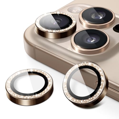 JETech Camera Lens Protector for iPhone 16 Pro/16 Pro Max, Desert Titanium - color: Desert Titanium