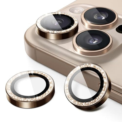 JETech Camera Lens Protector for iPhone 16 Pro/16 Pro Max, Desert Titanium - color: Desert Titanium