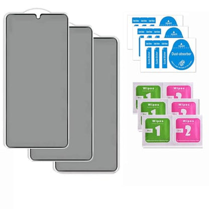 [3 Pack] Privacy Screen Protector for Samsung Galaxy A25 6.5in, Anti-Spy Tempered Glass Film, Bubble-Free, Easy Install - size: Galaxy A25
