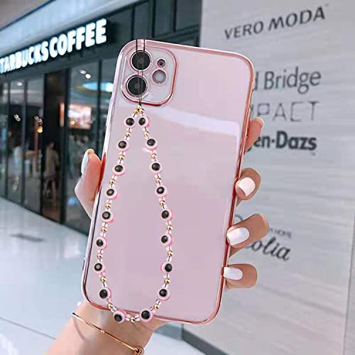 6PCS Beaded Phone Charms Strap Fruit Star Faux Pearl Rainbow Beads Phone Chains Beaded Lanyard for Camera Key Wallet Valentines Day Gifts for Her Women - style: Style6-6