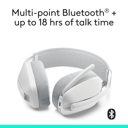 Logitech Zone Vibe 100 Wireless Over Ear Headphones - Off White - color: Off White