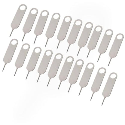 20x Sim Card Tray Ejector Tool Eject Pin Compatible with All iPhone Android Smartphone Devices