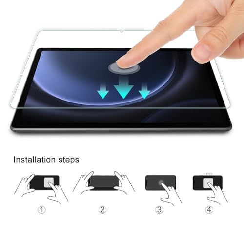 2 Pack Screen Protector Compatible with Samsung Galaxy Tab S10 FE / S9 FE / S9 / S10 Lite 11 Inch, Tempered Glass Film 【Anti Scratch 】【Anti Bubble】 - color: Samsung Galaxy Tab S9 FE 10.9"