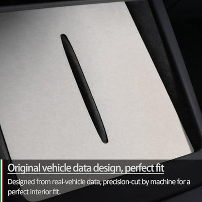 Suede Wireless Charger Pad for Tesla Model 3 24-26 Model Y 25-26 Gray - color: Gray