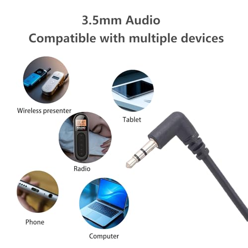 Single Earphone 3.5mm Plug, Mono Earbuds Headphone Low Cost Ear Buds for One Ear, Compatible with Android Smartphones MP3 Players