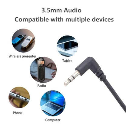 Single Earphone 3.5mm Plug, Mono Earbuds Headphone Low Cost Ear Buds for One Ear, Compatible with Android Smartphones MP3 Players