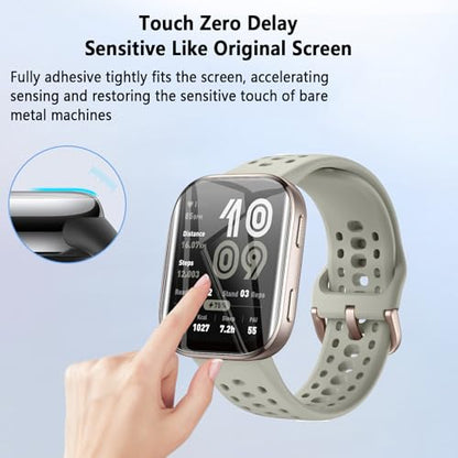 Aiziki（6 Pack Compatible for Amazfit Bip 6 Screen Protector, Flexible TPU Film [Not Glass], Full Coverag, HD Clear, Easy Install, Bubble Free for Amazfit Bip 6 Screen Protector - size: RM6-Amazfit Bip 6-US