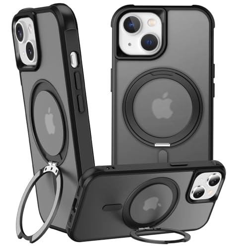 360°Magnetic Swivel Ring for iPhone 13/14 case-Black - color: Black, size: iPhone 14