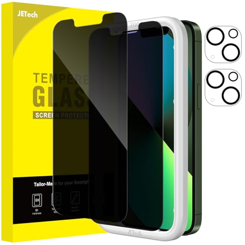 JETech Privacy Screen Protector for iPhone 13 mini, 2+2 Pack - size: iPhone 13 mini