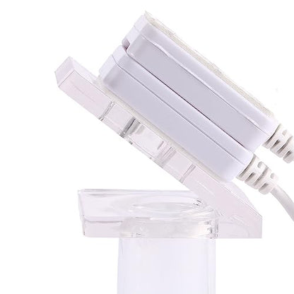 Vctitil Mobile Phone Anti-Theft Display Stand Transparent Square Bracket with Spring Wires and Cables Durable Mobile Phone Base for Store Sales Stand (Stand Size: 2.08 x 2.08 x 4.72)