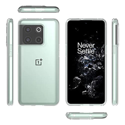 CoverON Designed for OnePlus 10T Case Clear, Slim Crystal Clear TPU Rubber Flexible Soft Skin Cover Protective Sleeve Fit 1+ OnePlus 10T 5G Phone Case - Transparent
