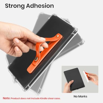 CoBak Hand Strap Holder for Kindle/Tablet - Lightweight TPU - color: Bright Orange