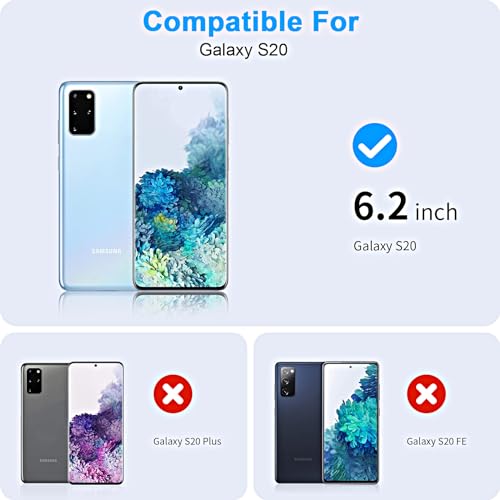 3 Pack Screen Protector for Samsung Galaxy S20 [Not Glass], Support Fingerprint Unlock Flexible TPU Film, Touch Sensitive, Anti-Scratch, Full Coverage - size: Galaxy S20
