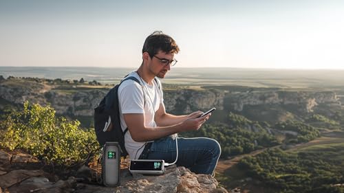 Customized Case for Anker Prime 27650mAh 250W, Flip-Top Dual Window | Charges Without Removing,Check Status Without Opening Case, Fits Cable Ports Directly,Thick EPE Foam Lightweight, Bag Only - style: For Anker 27650