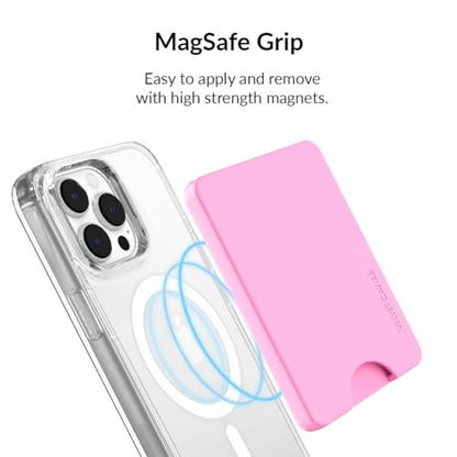 VELVET CAVIAR compatible with MagSafe Wallet - Magnetic Card Holder Wallet for iPhone 12/13/14/15 (Pink) - color: Pink