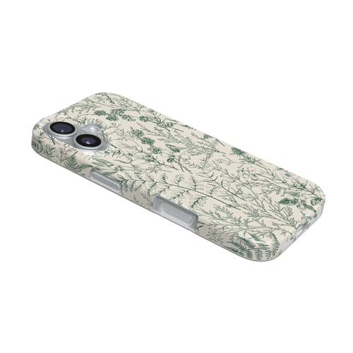 Casely iPhone 17 Case | Green Floral | Sage Garden | Compatible with MagSafe | Classic Ultra Slim Design - color: Sage Garden | Green Floral