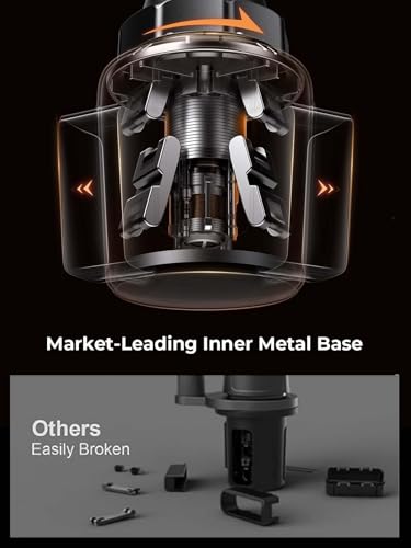 LISEN Car Phone Holder Mount (Cup Holder Mount) - color: gold