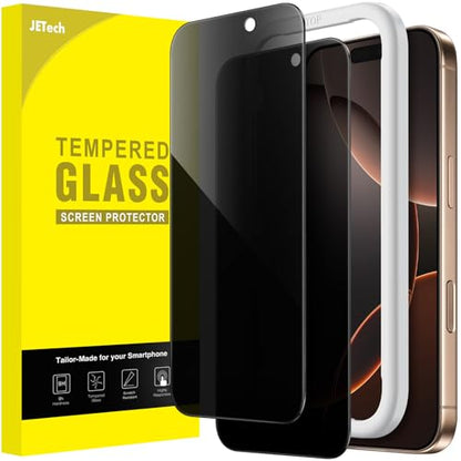 JETech Privacy Screen Protector for iPhone 16 Pro Max, 2-Pack - size: iPhone 16 Pro Max