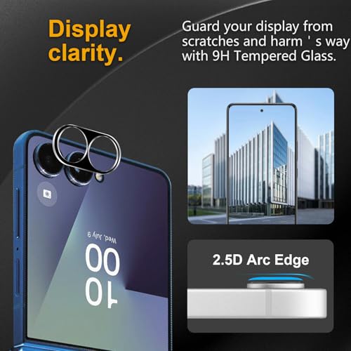 3 Pack Camera Lens Protector for Samsung Galaxy Z Flip 7 - size: Galaxy Z Flip 7