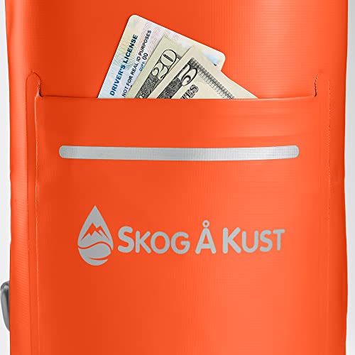 Skog Å Kust DrySak Roll Top Waterproof Bag, 5, 10 & 20 Liter - color: Orange, size: 5 Liter