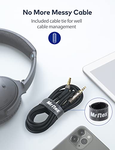 Mr Rex 3.5mm to 2.5mm Aux Cable Cord for Bose 700 QuietComfort QC45 QC35II QC35 QC25 Noise Cancelling Headphones, JBL E45BT E55BT E65BTNC Bluetooth Earphone, Audio Replacement Wire (1-Pack, 16FT) - size: 1-Pack, 16FT