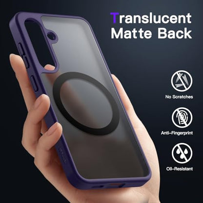 JETech Magnetic Case for Samsung Galaxy S24, Cobalt Violet - color: Cobalt Violet, size: Galaxy S24