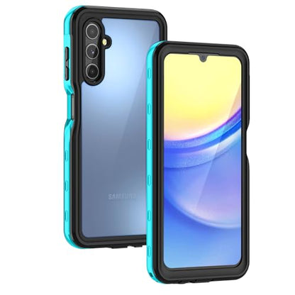 Lanhiem for Samsung Galaxy A15 5G Phone Case, IP68 Waterproof Dustproof Cover with Screen Protector, Heavy Duty Full Body Protective Case for Samsung Galaxy A15 5G, Blue/Clear - color: Blue