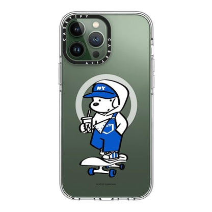 CASETiFY for iPhone 13 Pro Max Case - Impact Clear Compatible with MagSafe | Not Yellowing | 6.6 ft. 3x Military Grade Drop Protection | Skater JOHN (Overalls) | Clear - color: Skater JOHN (Overalls), size: Iphone 13 Pro Max (6.7")
